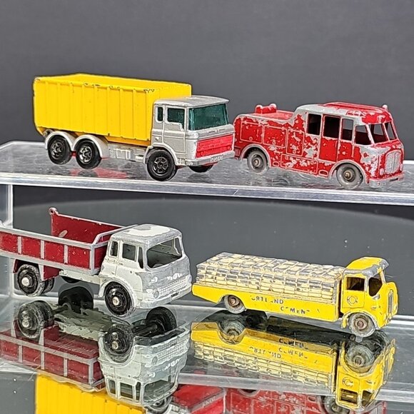 Vintage Lesney Diecast Trucks Set Of 4. Albion Chieftain, DAF Tipper Etc England - Picture 8 of 16